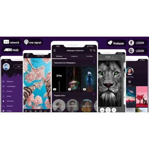 Pro 4K Wallpaper 2022 Photo Editor System AdMob Facebook Bidding Ad Push Notifications Nulled