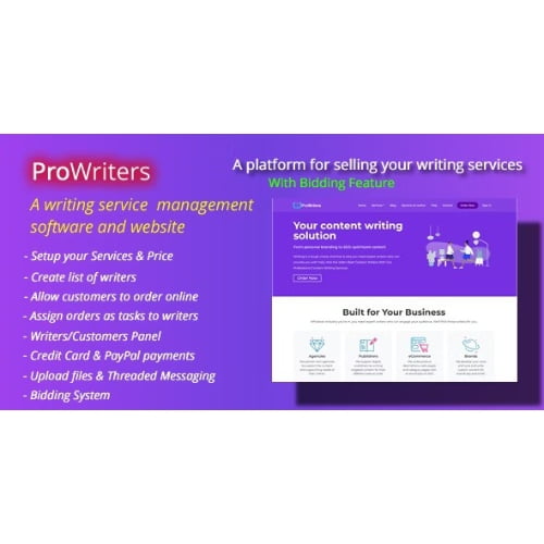 ProWriters Sell writing services online