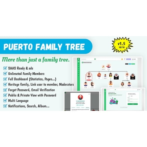 Puerto Family Tree Builder SAAS Free Download 2