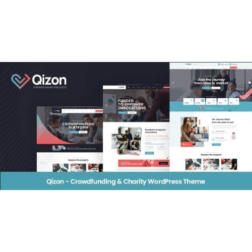 Qizon Crowdfunding Charity WordPress Theme Free Download