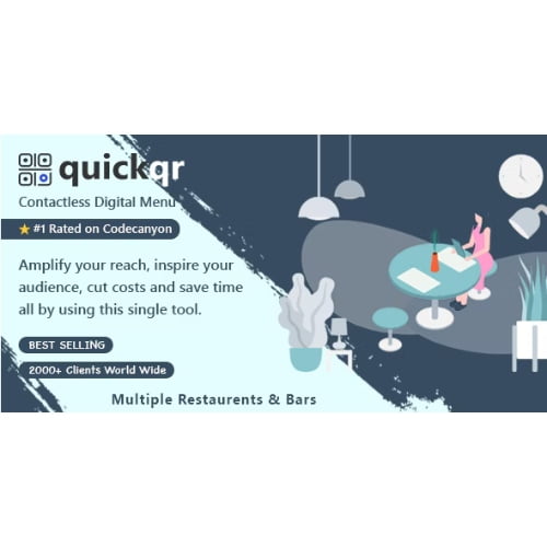 QuickQR Nulled Saas QR Code Restaurant Menu Maker Free Download