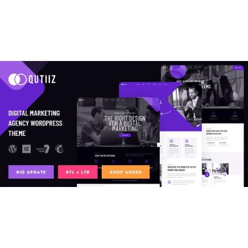 Qutiiz Digital Marketing Agency WordPress Theme