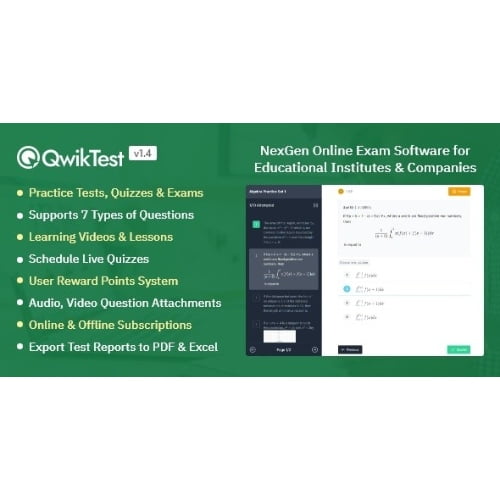 QwikTest NexGen Online Exam and Quiz Software Nulled