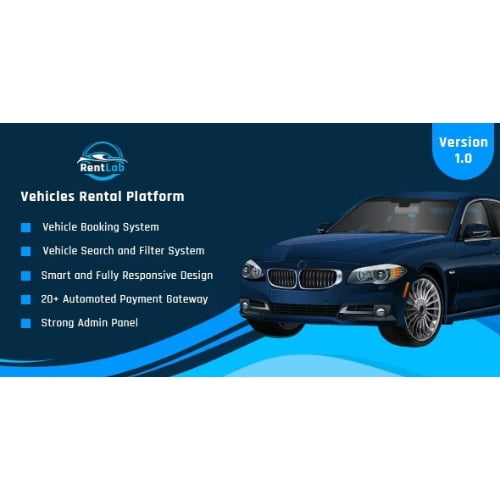 RentLab Vehicles Rental Platform Nulled 1