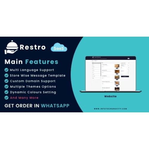 Restro SaaS WhatsApp Online ordering system Multiple Restaurants Free Download 1