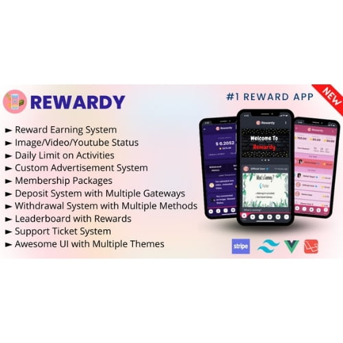Rewardy Status App with Reward Points PWA Backend Nulled