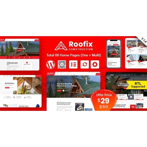 Roofix – Roofing Services WordPress Theme