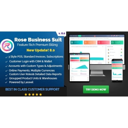 Rose Business Suite Accounting CRM and POS Software Nulled