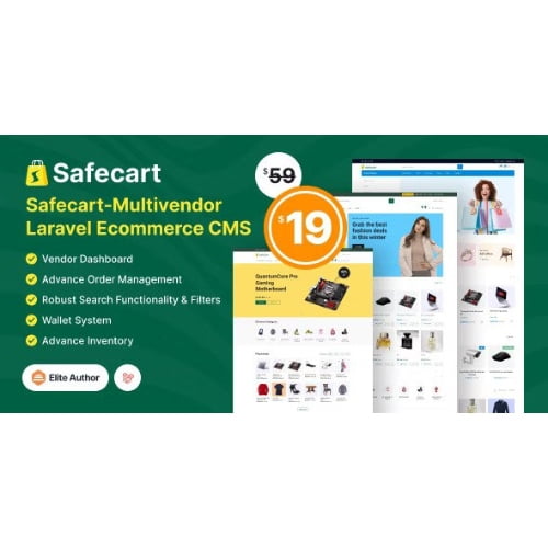 Safecart – Multi Vendor Laravel eCommerce platform