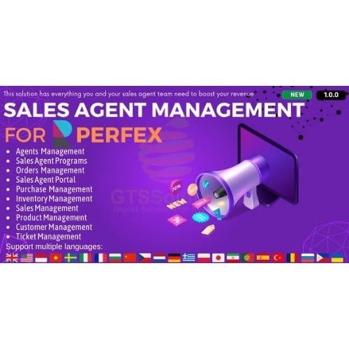 Sales Agent Management module for Perfex CRM