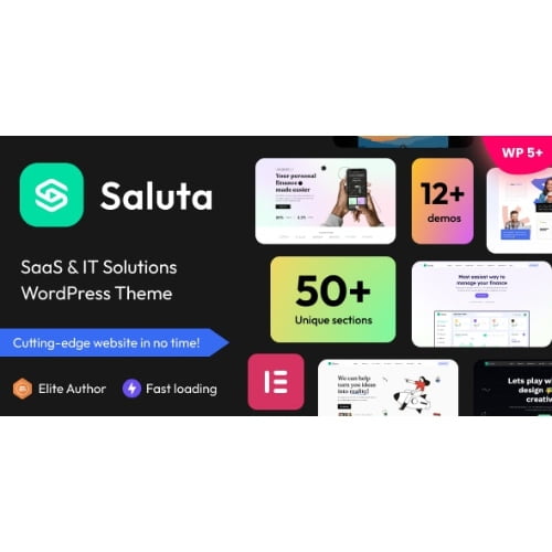 Saluta SaaS IT Solutions WordPress Theme