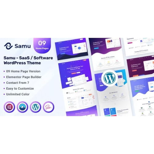 Samu SaaS Software WordPress Theme