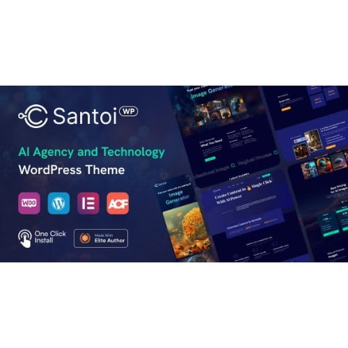 Santoi AI Agency and Technology WordPress Theme