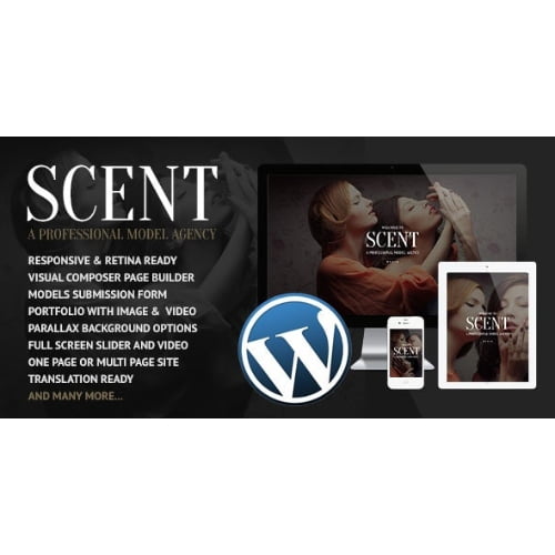 Scent Model Agency WordPress Theme