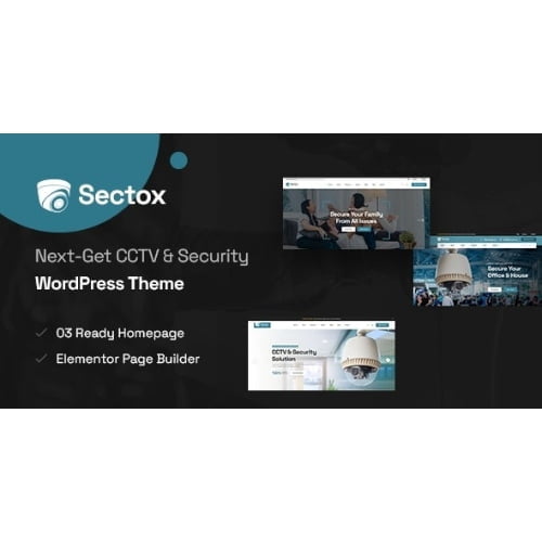 Sectox CCTV Security WordPress Theme Nulled