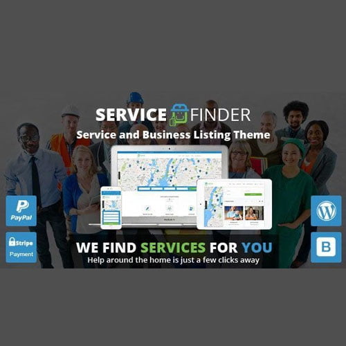 Service Finder Provider and Business Listing WordPress Theme