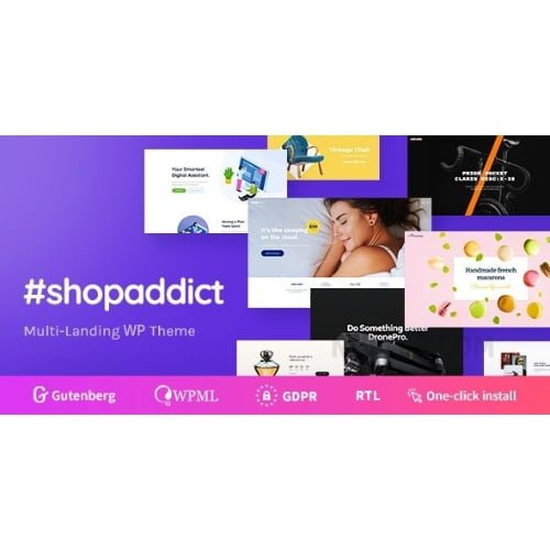 Shopaddict WordPress Landing Pages To Sell Anything