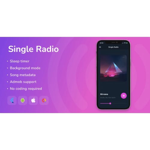 Single Radio Flutter Full App Nulled