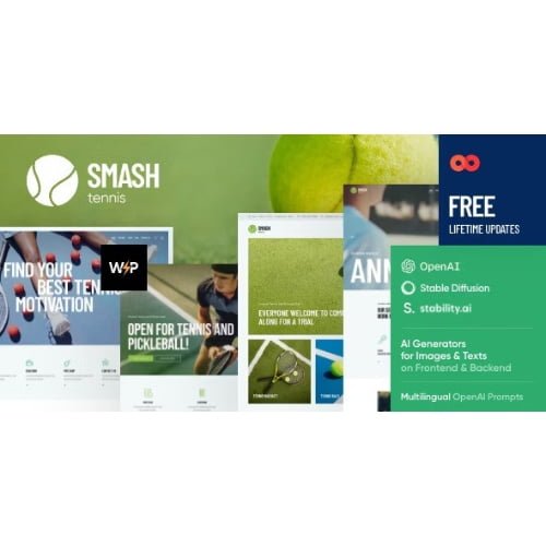 Smash Tennis WordPress Theme