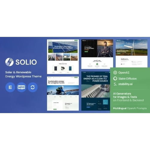 Solio Solar Renewable Energy WordPress Theme