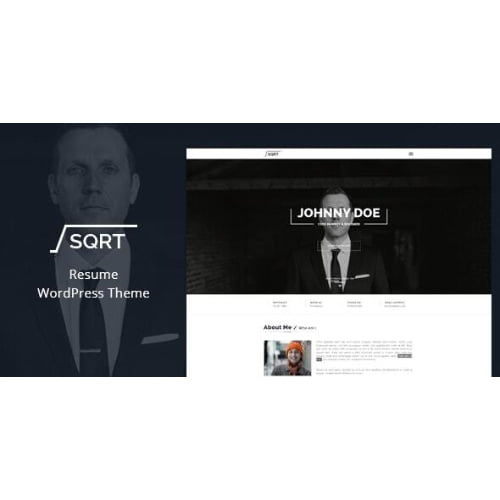 Squareroot WordPress Resume Theme