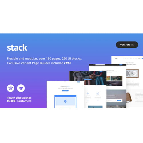 Stack Multi Purpose WordPress Theme with Variant Page Builder Visual Composer
