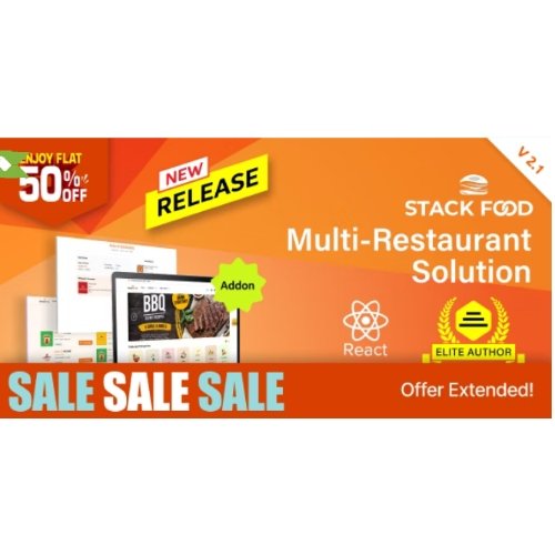 StackFood React User Website Free Download 2