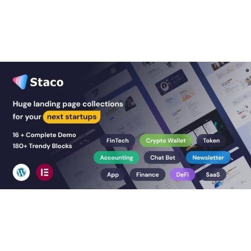 Staco SaaS Startup Business WordPress Theme