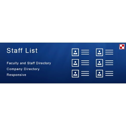 Staff List Staff Directory Plugin