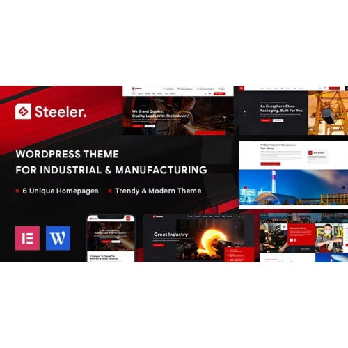 Steeler Industrial Manufacturing WordPress Theme