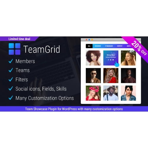 Team Grid Team Member Showcase WordPress Plugin Team Editor Nulled