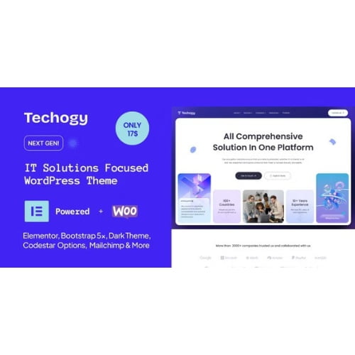 Techogy IT Solutions Services WordPress Theme