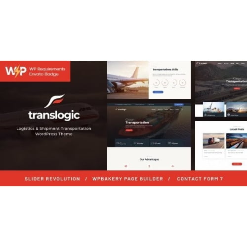Translogic Logistics Shipment Transportation WordPress Theme