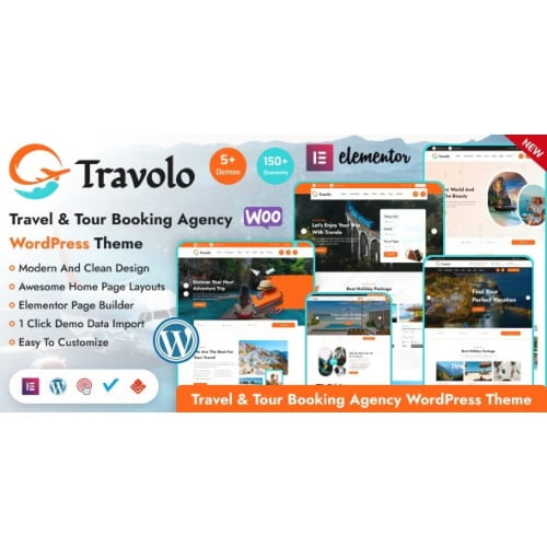 Travolo Travel Agency Tour Booking WordPress Theme