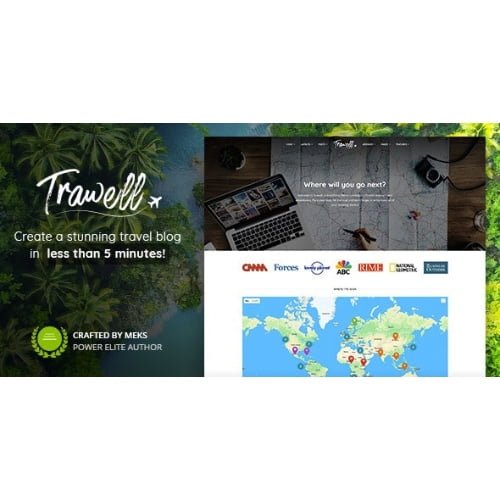 Trawell Travel Blog WordPress Theme Nulled