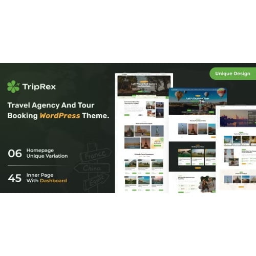 TripRex Travel Agency and Tour Booking WordPress Theme 1