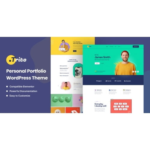 Trito Personal Portfolio WordPress Theme Nulled
