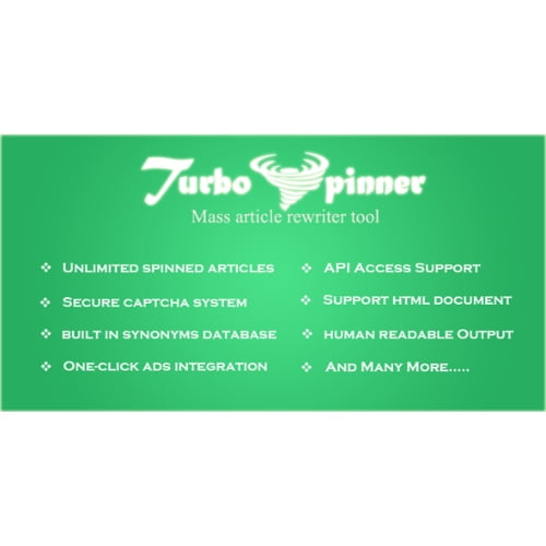Turbo Spinner Article Rewriter System Nulled 3