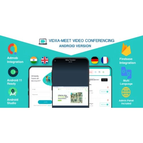 VIDXA MEET Nulled Free Video Conferencing Audio Conferencing App Zoom Clone GPL Free Download