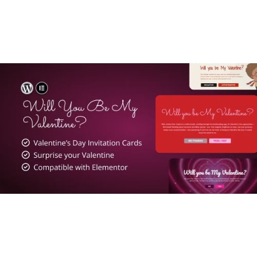 Valentines Day Invitations for Elementor