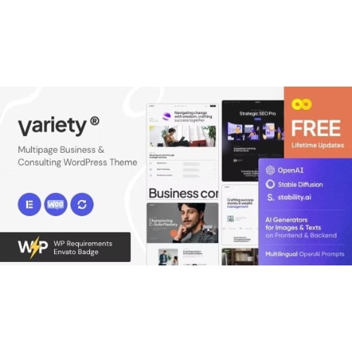 Variety — Multipage Business Consulting WordPress Theme