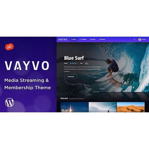 Vayvo – Media Streaming & Membership Theme