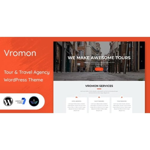 Vromon Tour Travel Agency WordPress Theme