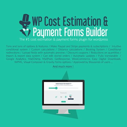 WP Cost Estimation Payment Forms Builder