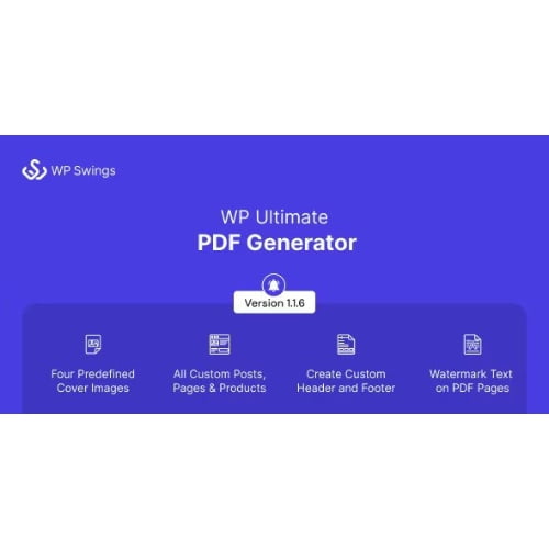 WP Ultimate PDF Generator Create Generate Customise PDF for live WordPress pages