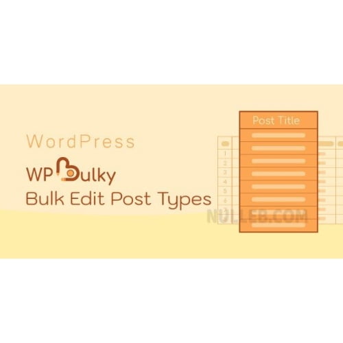 WPBulky – WordPress Bulk Edit Post Types