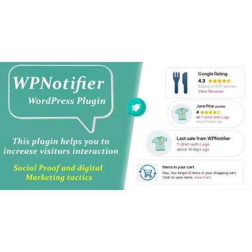 WPNotifier Notification WordPress Marketing Plugin For Visitors Attention and Social Proof