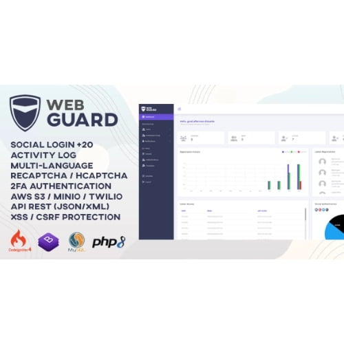 WebGuard Advanced PHP Login User Management System Nulled
