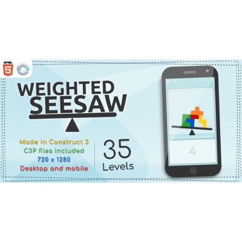 Weighted Seesaw HTML5 Casual game
