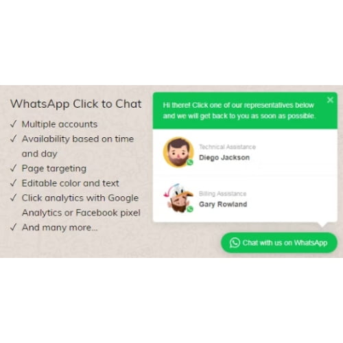 WhatsApp Click to Chat Plugin for WordPress Free Download